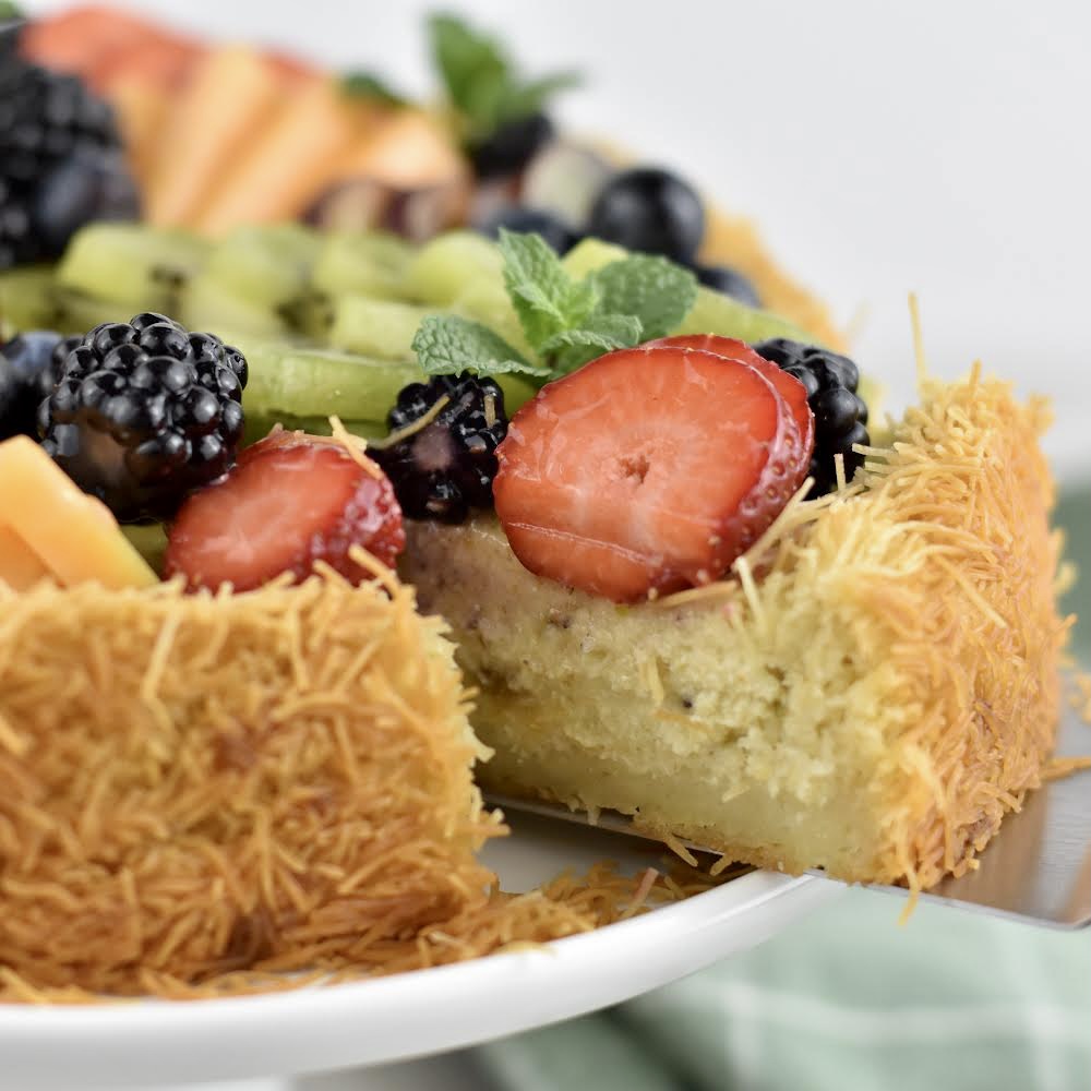 Knafeh Inspired Tart with Fresh Fruit 2