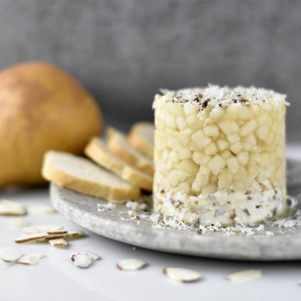 Pear Tartare with Pecorino and Black Pepper