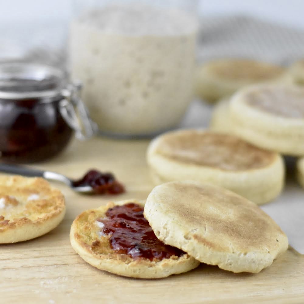 Sourdough English Muffins