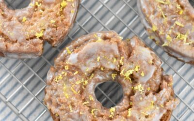 Star Anise & Creme Fraiche Old Fashioned Doughnuts with a Maple Lemon Glaze