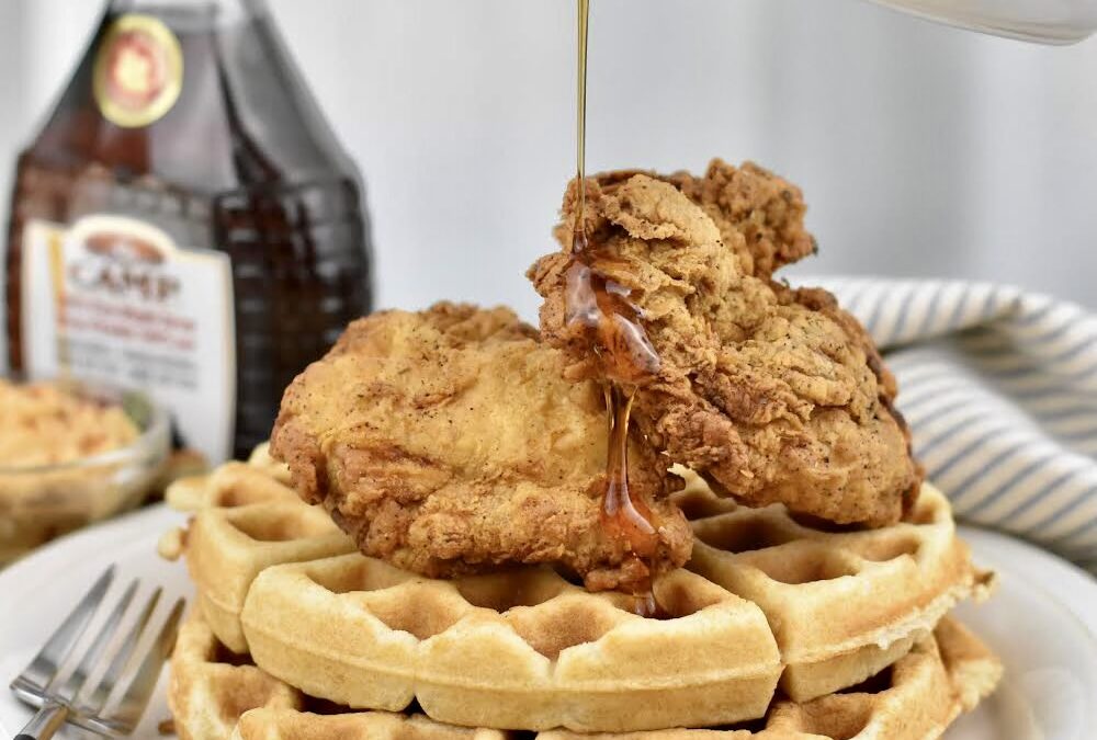 Buttermilk Fried Chicken and Sourdough Waffles